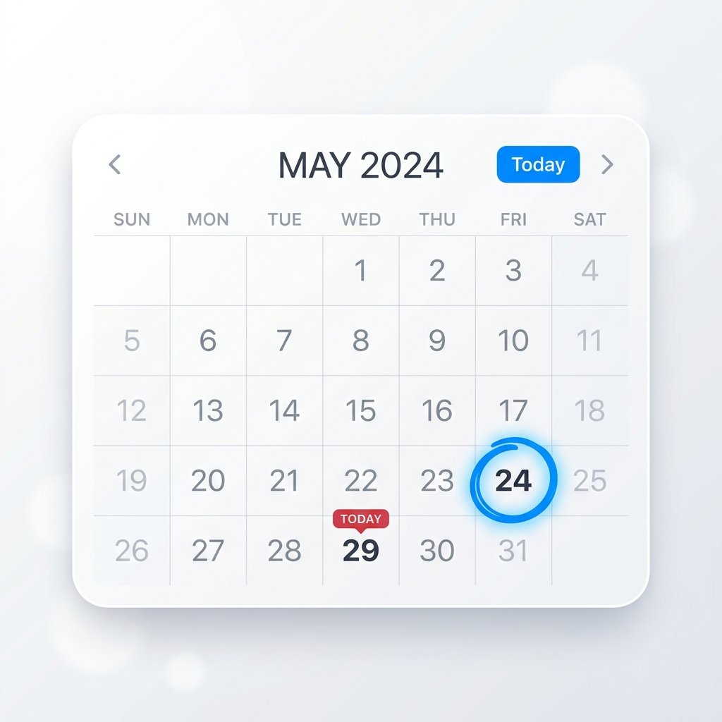 Age calculator comparing a birth date to today's date