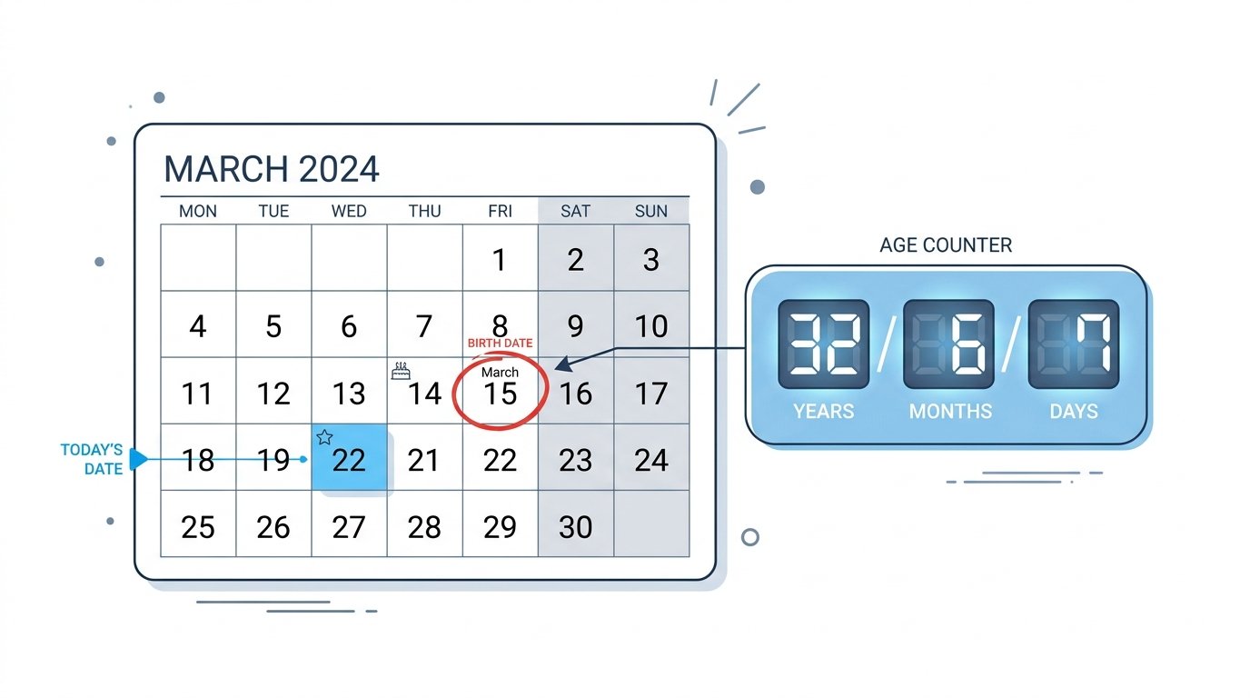 How to Calculate Your Exact Age in Years, Months, Days